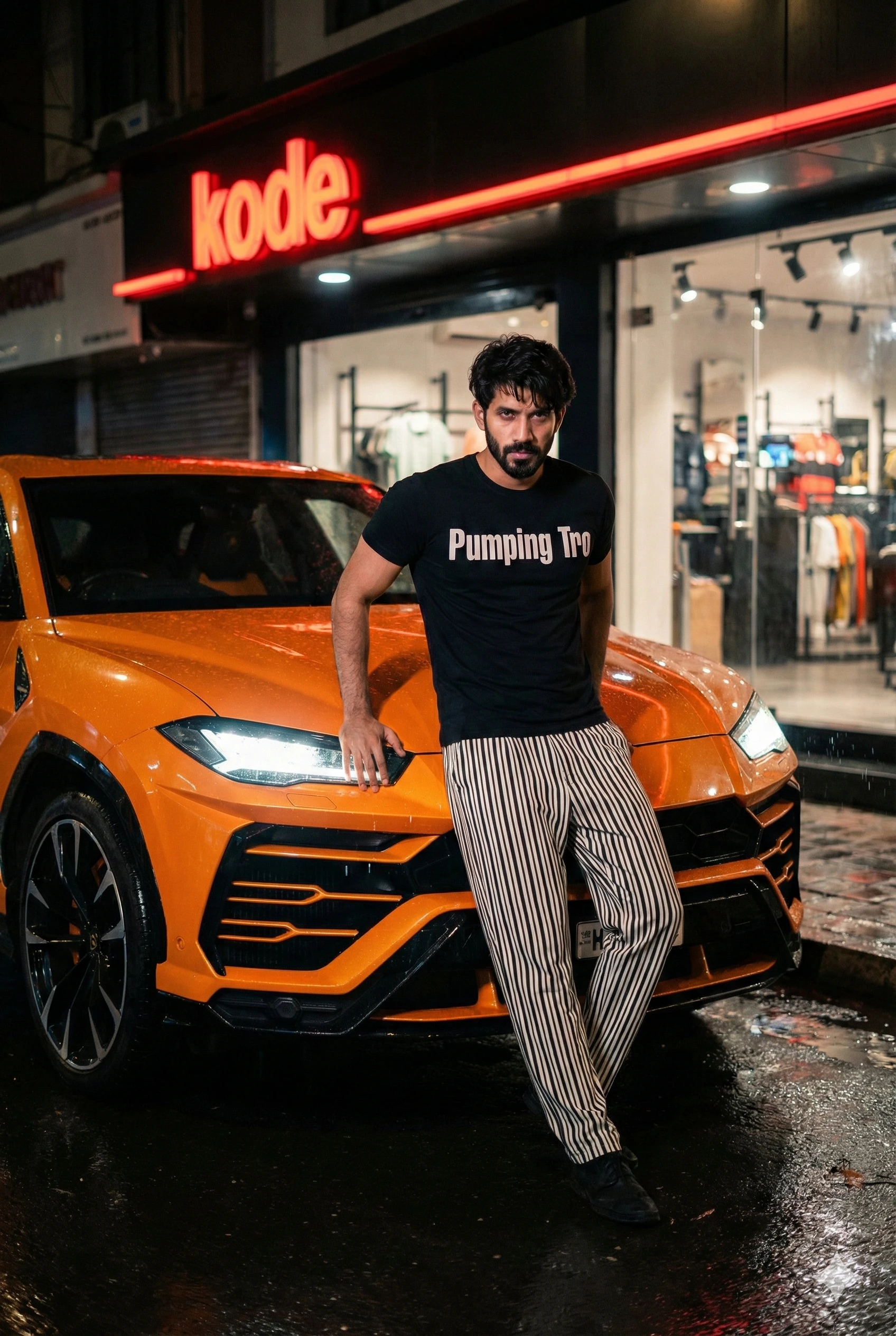 Lamborghini Urus on street