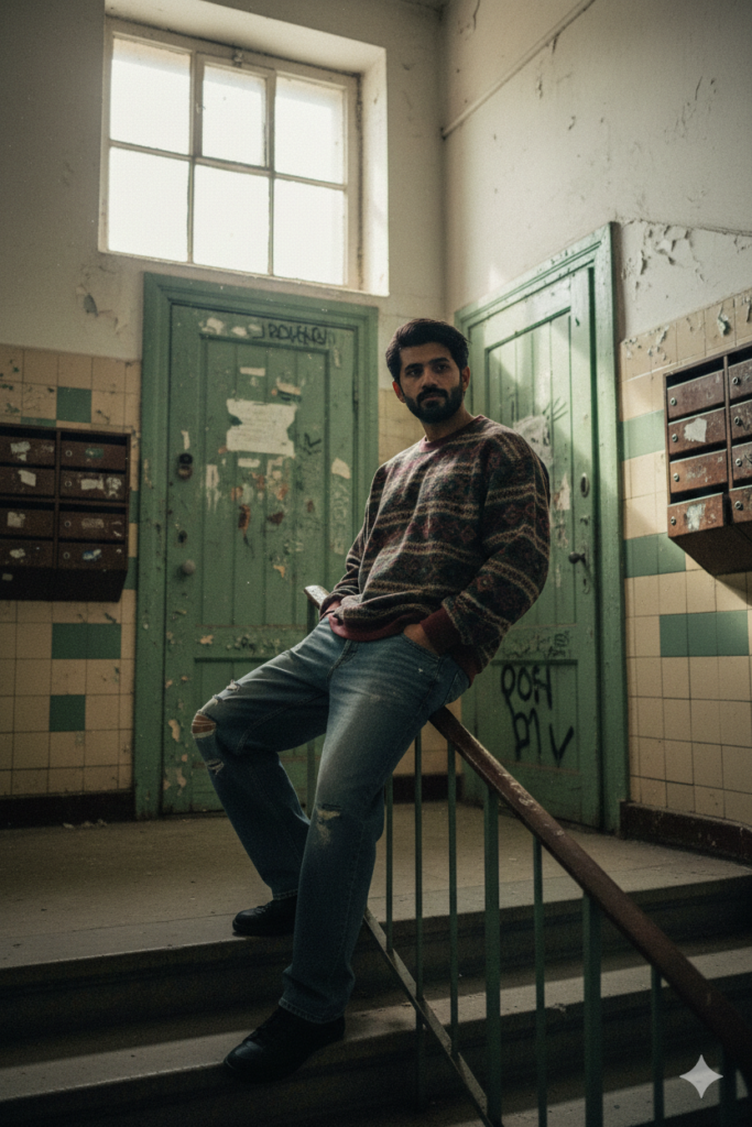 Russian apartment building entrance