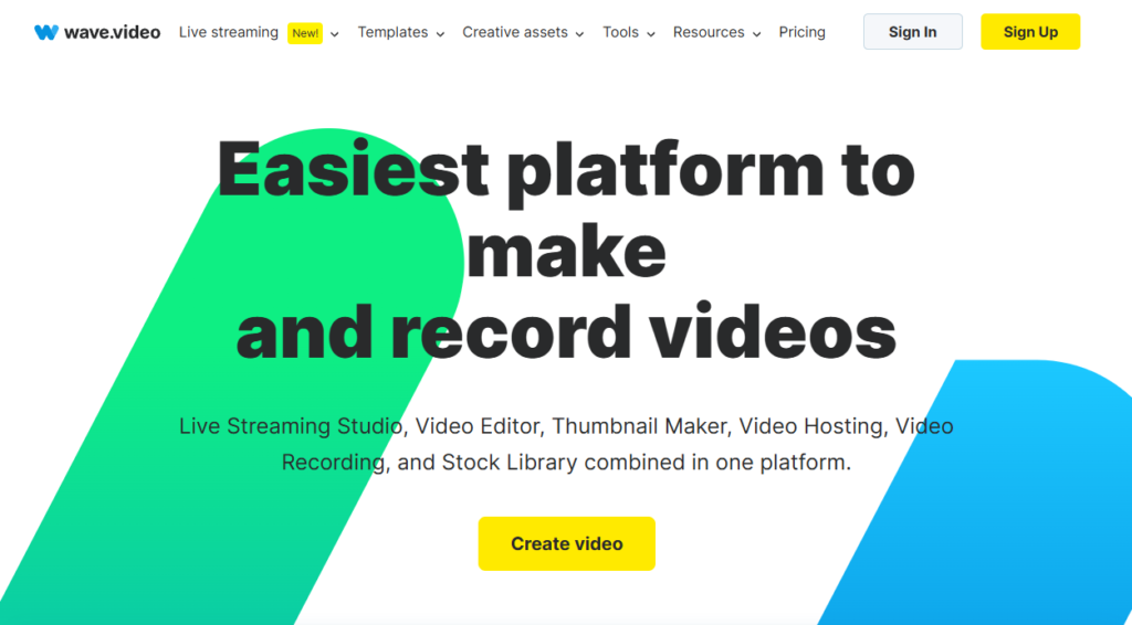 wave.video interface