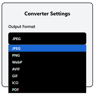 vinlyee image converter output formats