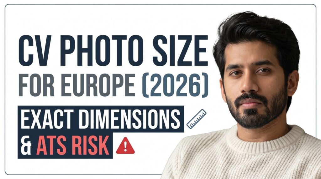 cv photo size for europe