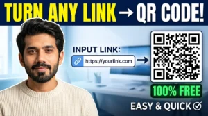 url to qr code converter turning a web link into a scannable QR code