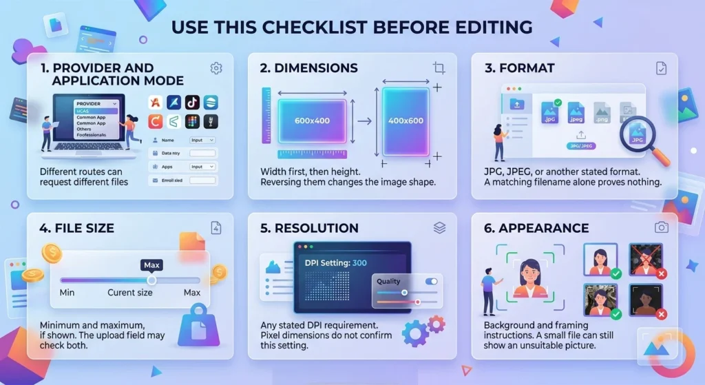 Uti photo crop tool checklist before editing